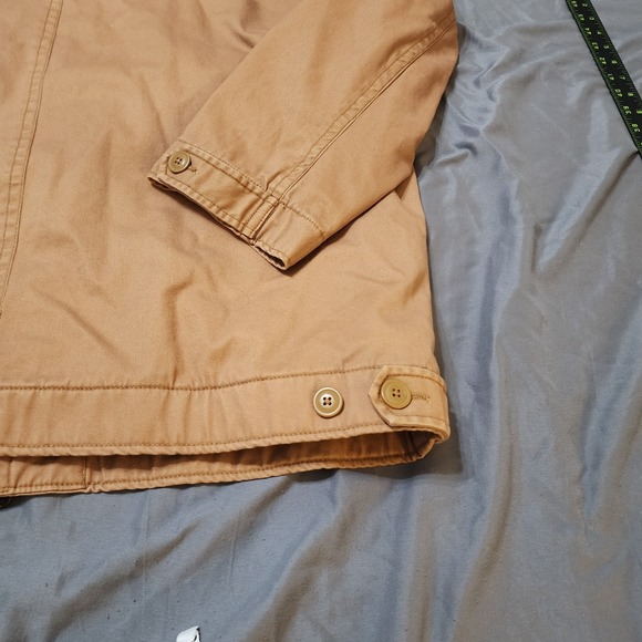 Men's Aigle Tan Cotton Wool Blend Utility Tan Jacket Size XXL - Picture 12 of 15